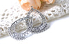 Antique Silver S Shaped Teardrop Chandelier Earring Set of 10 A8202