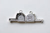 Antique Silver Tape Measure Charms Pendants 16x23mm Set of 20 A8225
