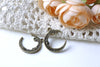 20 pcs Moon Face Connectors Antique Bronze Crescent Charms A8224