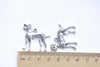 SALE Antique Silver Dalmatian Dog Charms 28x29mm Set of 10 A8229