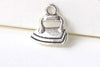 Antique Silver IRON Charms 16x17mm Set of 10 A8232