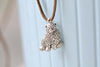 Antique Silver Sitting Bear Charms 20x26mm Set of 10 A8238
