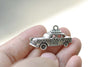 Antique Silver I love NY Taxi Cab Charms 17x33mm Set of 10 A8241