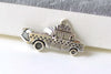 Antique Silver I love NY Taxi Cab Charms 17x33mm Set of 10 A8241