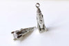 10 pcs Rocket Ship Charms Antique Silver Star Missile Pendant A8246