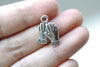 Antique Silver Mitten Gloves Charms Set of 20 Pairs A8255