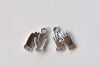 Antique Silver Mitten Gloves Charms Set of 20 Pairs A8255