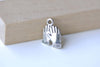 Antique Silver Mitten Gloves Charms Set of 20 Pairs A8255