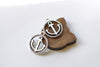 Anchor Ring Charms Antique Silver Nautical Pendants Set of 20 A8258