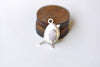 Antique Silver Fat Baby Bird Charms 12x19mm Set of 20 A8259