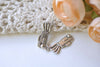 Antique Silver Golf Bag Charms 12x22mm Set of 20 A8260