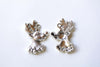 SALE Antique Silver Reindeer Deer Head Charms Pendants Set of 20 A8263