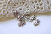 SALE Antique Silver Reindeer Deer Head Charms Pendants Set of 20 A8263