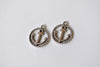 Anchor Ring Charms Antique Silver Nautical Pendants Set of 20 A8258