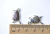 Antique Silver Fat Baby Bird Charms 12x19mm Set of 20 A8259