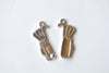Antique Silver Golf Bag Charms 12x22mm Set of 20 A8260