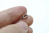 Antique Copper Brass Spring Ring Clasps 6mm Set 50 A8270