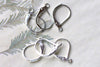 Platinum Leverback Earwire Earring Findings Set of 40 A8272