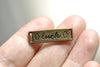 Curved Luck Bracelet Connector Antique Bronze Charms Set of 20 A8303
