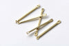 Raw Brass Connecting Rod Bar Link Connector Size 20mm Set of 80 A2206