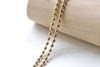 16ft (5m) KC Rose Gold Iron Bead Ball Chain 2.4mm A8308