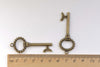 Antique Bronze Coiled Key Charms 20x52mm Set of 10 A8323