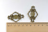 Thick Cut Out Floral Connector Antique Bronze Pendants Set of 10 A8324
