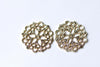 10 pcs Gold Flower Snowflake Connector Charm Embellishment A8342