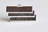 Silver Iron Ribbon Ends Clamps Fasteners Clasps 25mm Set of 50 A8347