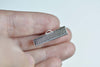 Silver Iron Ribbon Ends Clamps Fasteners Clasps 25mm Set of 50 A8347