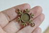 Snowflake Round Base Settings Pendant Tray Connector A8351