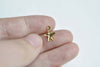 Gold Starfish Charms Sea Star Embellishments 8x11mm Set of 50 A8350