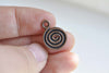 Antique Copper Round Flat Charms Double Sided 13x18mm Set of 20 A8354