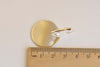 Silver French Earwire Earring Base Setting Set of 10
