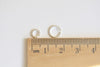 Shiny Silver Twisted Coiled Jump Ring 6mm/8mm 16 gauge Set of 20