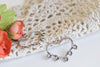 Antique Silver Heart Chandelier Earring Drop Pendant Set of 10 A8359