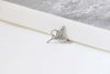 Antique Silver Hummingbird Bird Charms 15x19mm Set of 20 A8426