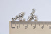 Antique Silver Small Double Pinecones Acorns Charms Set of 20 A8427