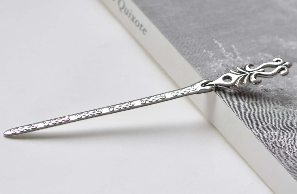 Antique Silver Abstract Symbol Hairpin Bookmark Set of 5 A8430