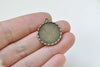 10 pcs Antique Bronze Pendant Tray Bezel Setting 17mm Cabochon A8454