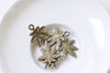 Antique Bronze Tropical Pot Leaf Charms Set of 20 A8475
