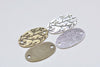 Oval Tree Branch Connector Antique Bronze Silver Charms Set of 10
