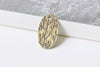 Oval Tree Branch Connector Antique Bronze Silver Charms Set of 10