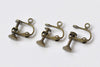10 pcs Antique Bronze Screw In Leverback Earring Clips 12mm A8512