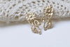 4 pcs Light Gold Daisy Flower Connector Charms Embellishments A8513