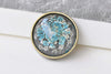 10 pcs Antique Bronze Pendant Tray Setting 25mm Cabochon A8537