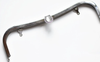 23cm Silver Purse Frame Handle Glue In Bag Hooks 23 x 7cm  ( 9" x 2.7")