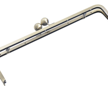 Large Size Wedding Handle Purse Frame With Inside Loops & Screws  33cm x 10.5cm