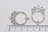 10 pcs Antique Silver Oval Chandelier Earring Drop Connector A6299