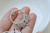 10 pcs Antique Silver Oval Chandelier Earring Drop Connector A6299